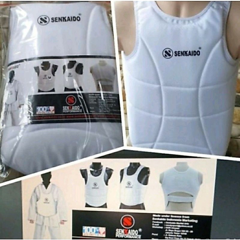 karate Bodypro senkaido Pelindung Dada Karate untuk Pertandingan Kumite Pelindung Dada Karate Senkai