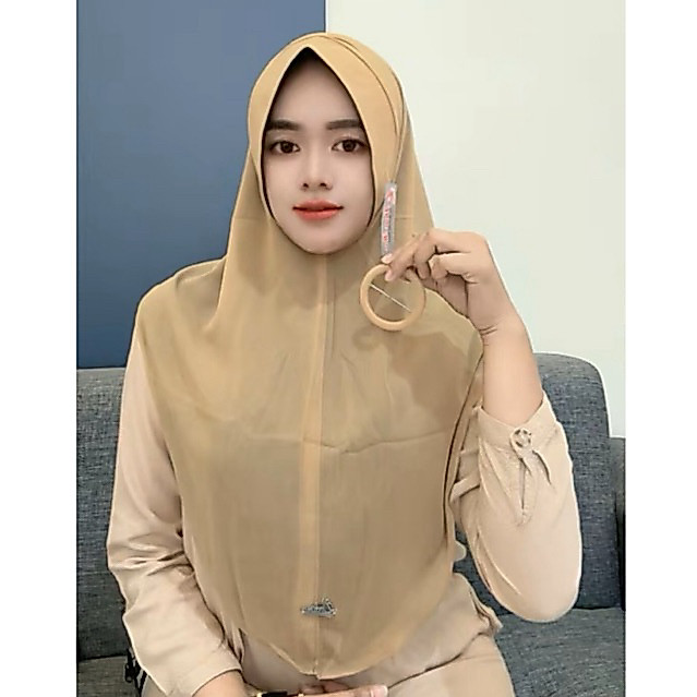 684 Jilbab Doa Ibu 2 Layer Bobal Hoodie Free Gesper Ceruty Babydoll/Hijab Doi Bolak Balik Ori By Bun