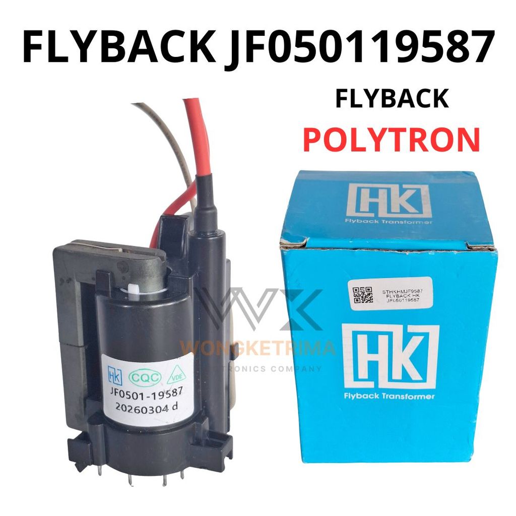 Flyback HK JF050119587 FBT TV CRT Polytron Digitec 14 21 Inch Persamaan JF050119577