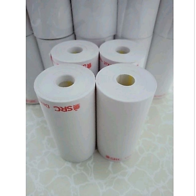 10pcs kertas struk kasir 58x30mm logo SRC termurah