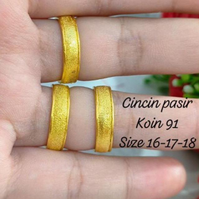 Cincin Koin Pasir 1991 Asli Awet