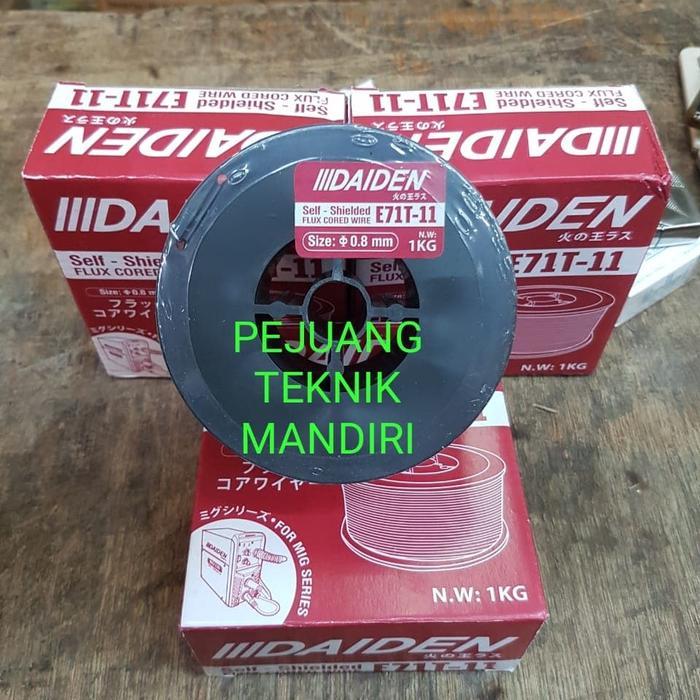 KAWAT LAS CO2 FLUX CORE DAIDEN 0.8MM 1KG / MIG WIRE FLUX CORE 0.8MM