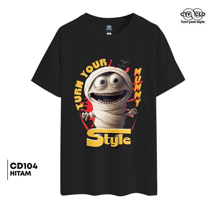 CYFCLO Baju Oblong  Kaos Distro CD104 Mummy Pria Wanita Katun Combed 24s Dewasa Surfing Sablon - CD1