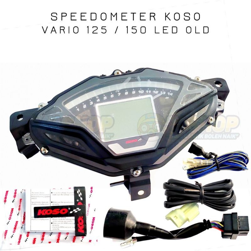 Speedometer Digital KOSO Vario 125 / 150 LED (2015 - 2018)