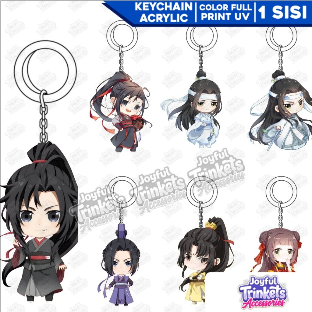 GRANDMASTER OF DEMONIC CULTIVATION KEYRING ACRYLIC / GANCI AKRILIK ANIME MO DAO ZU SHI - Joyful Trin