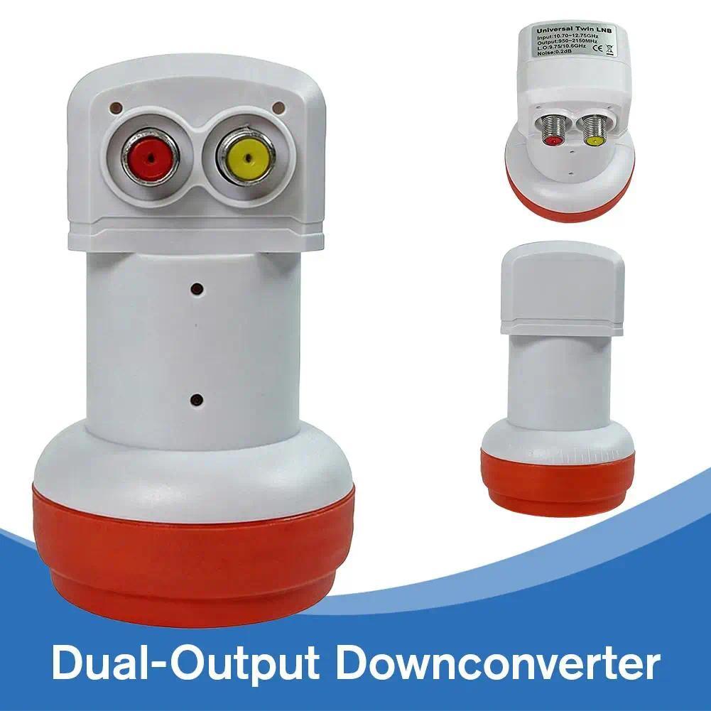 Universal Twin LNB Satellite sh Receiver Dual Output KuBand LNB with Ultra Low Noise for TV Signal R
