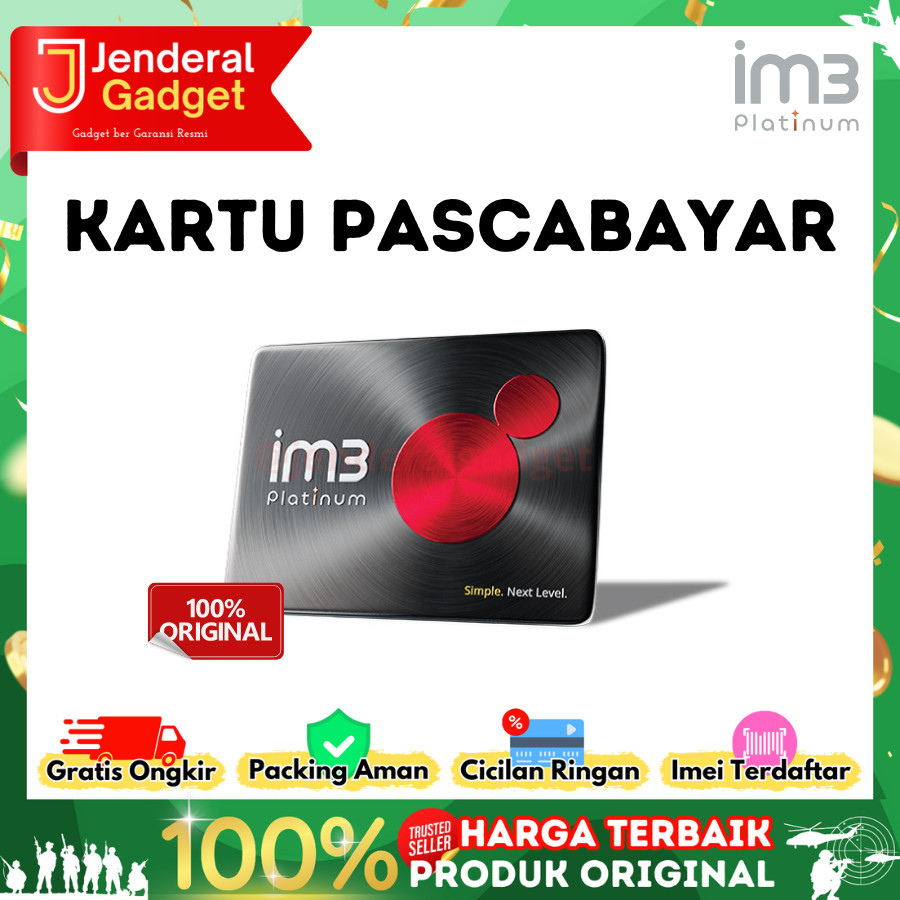 Kartu Perdana Pascabayar IM3 Platinum 200 Kontrak Original