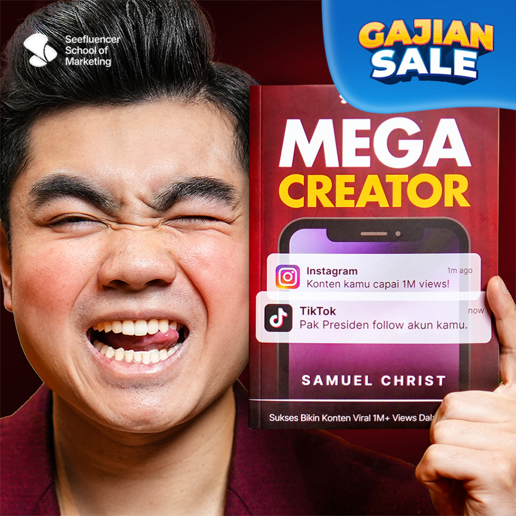 Buku Mega Creator by Samuel Christ Cara Bikin Konten Yang Selalu Viral 1M+ Views
