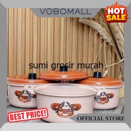 ( 6 PCS ) MANGKUK PANCI PRASMANAN PLASTIK CAPUCINO DENGAN TUTUP/BASI PRASMANAN DENGAN TUTUP SG