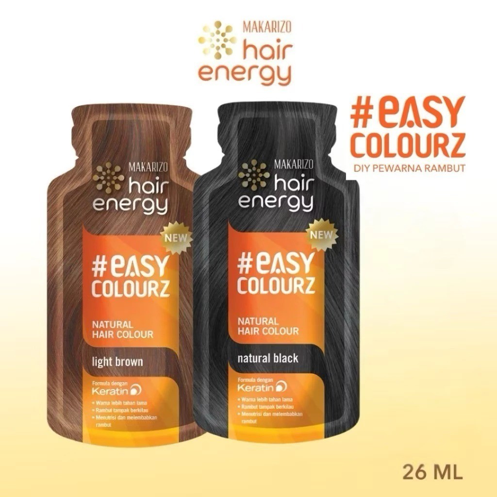 Makarizo Hair Energy Easy Colourz 26ml / Hair Color Makarizo / Pewarna Rambut Makarizo