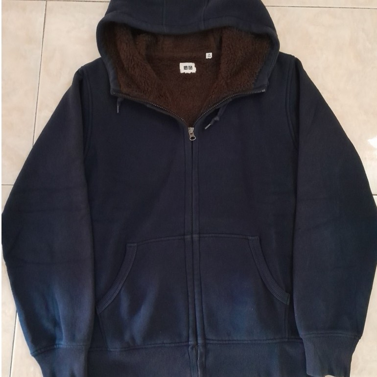 jaket dalaman sherpa uniqlo