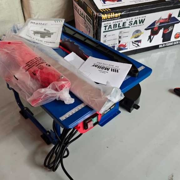 Promo Gen 2 Mollar 8 Inch Table Saw - Mesin Gergaji Meja Ts600B 600 Watt Low Noise Motor