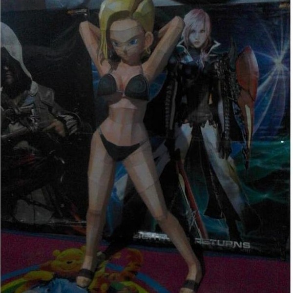 DIY Papercraft Pola figure Papercraft DBZ - (ECCHI) (DIY=Kertas)