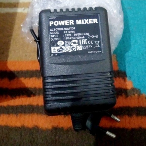 Promo Adaptor Yamaha Mg Series 17V 420Ma 3 Pin Ac Power Supply Mixer Kualitas Bagus