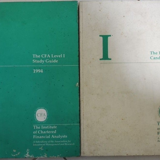 BUKU CFA THE INSTITUTE OF CHARTARED FINANCIAL ANALYSTS LEVEL 1 TAHUN 1994 BEKAS ORIGINAL