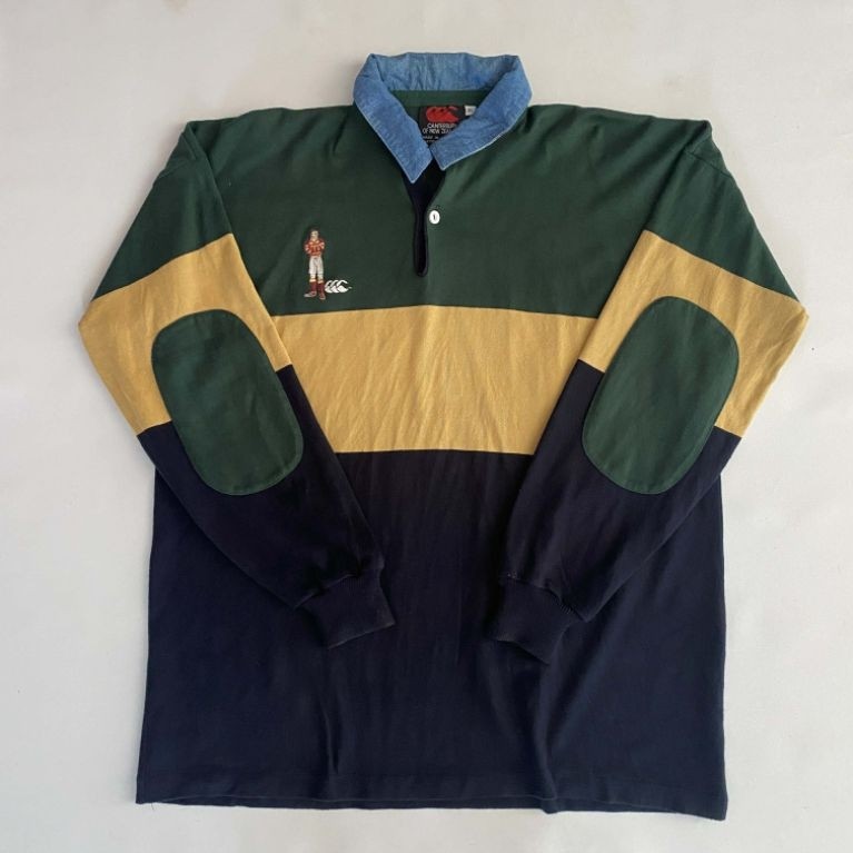 KAOS TSHIRT VTG LONG SLEEVE POLO RUGBY CANTERBURY