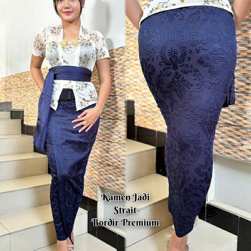 Kamen Rok bawahan kebaya Bali bordir strait melar jumbo