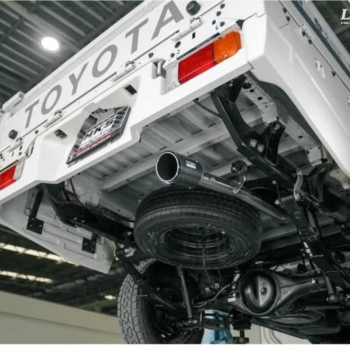 Knalpot Muffler Exhaust HKS Legamax Carbon Hilux Rangga Champ 24+ 2GD engine Original 31021-ZT013
