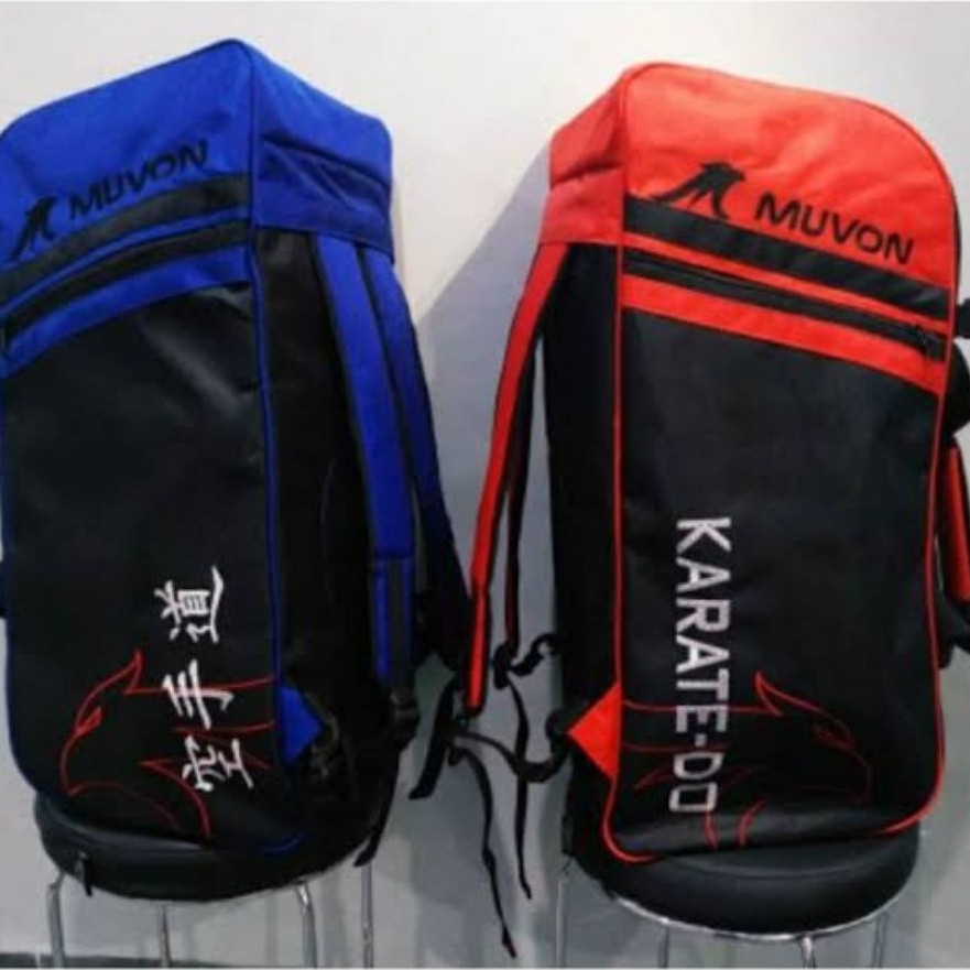 Muvon Tas Kumite Aka Ao / Merah Biru Bag Karate Peralatan Olah Raga Co