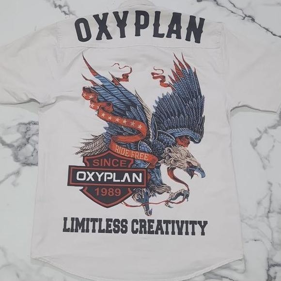 KEMEJA OXYPLAN SABLON 3 DIMENSI PREMIUM BAHAN KATUN