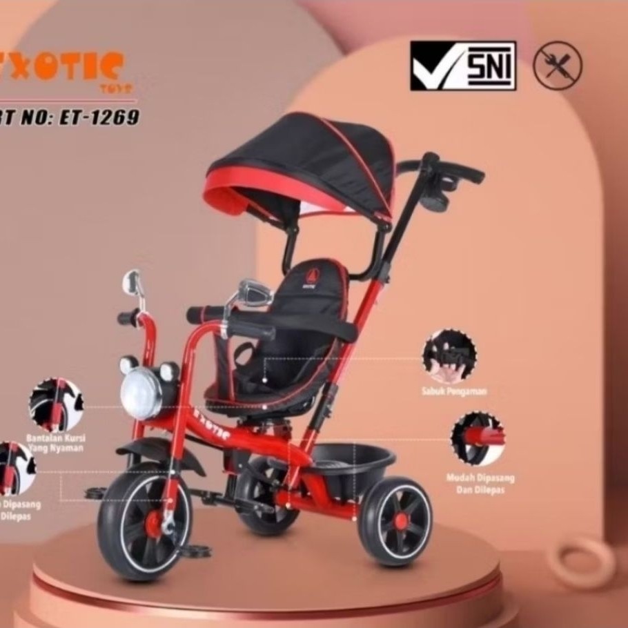 EXOTIC TRCYCLE ET-1269 Sepeda Anak Roda Tiga