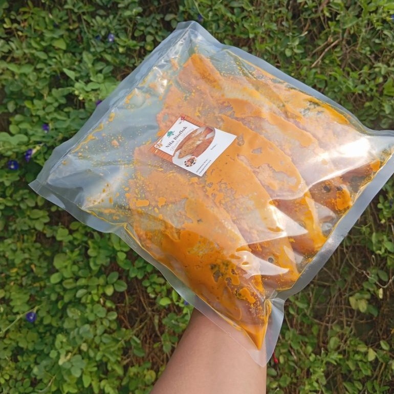 FROZEN IKAN NILA BIOFLOK MARINASI BUMBU KUNING SIZE 5