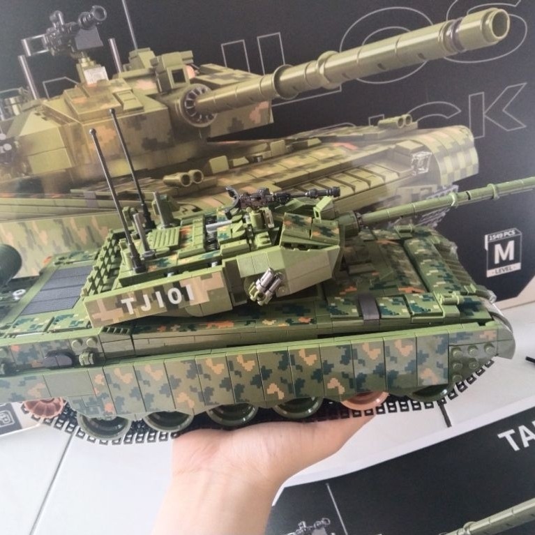 Bricks Panlos Lego Tank Model Militer Ukuran Besar