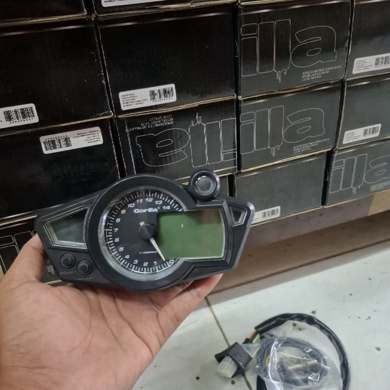 SPEEDOMETER KOSO RX1N Spido RX 1 Digital Spidometer Custom Universal merk gorilla SPEDOMETER RX 1 RX