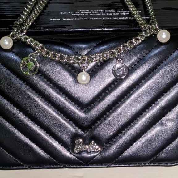 Preloved Tas Barbie Guzzel Hitam Selempang
