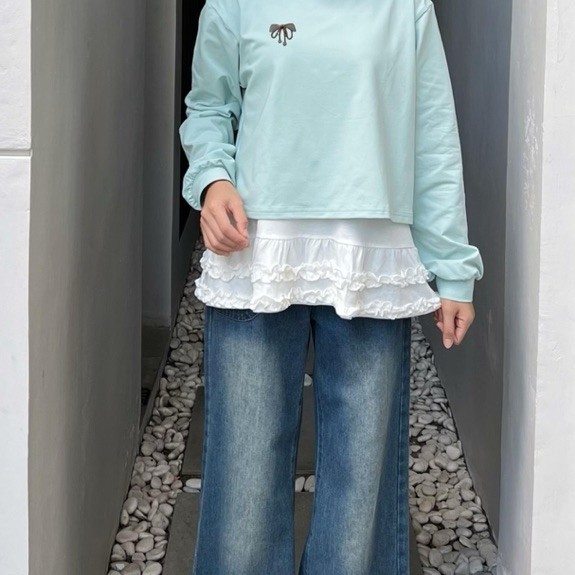 Aruna Blouse 2in1 Athayaa Daily / atasan kaos wanita / atasan athayaa / athayaa