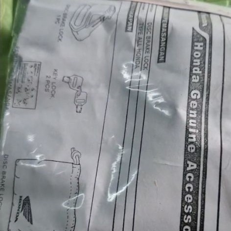 Gembok Cakram Honda