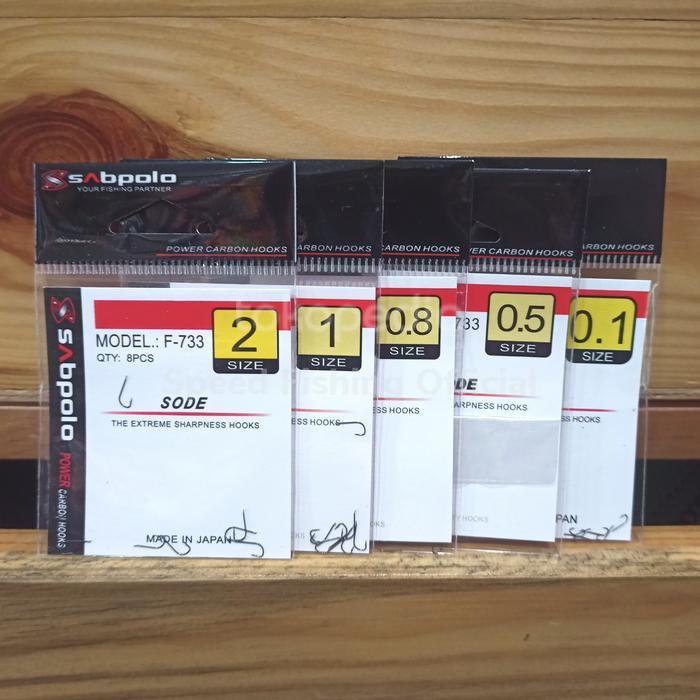 Arsya Gallery Fishing | Hooks SABPOLO Sode Mata Kail Pancing Wader Uceng Micro Fishing Tanpa Lubang 