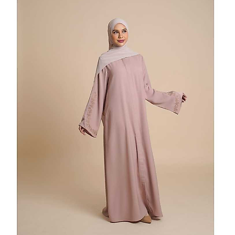 ELZATTA DRESS GAMIS PLAKET BORDIR HAJAR gamis elzatta (PONOROGO)