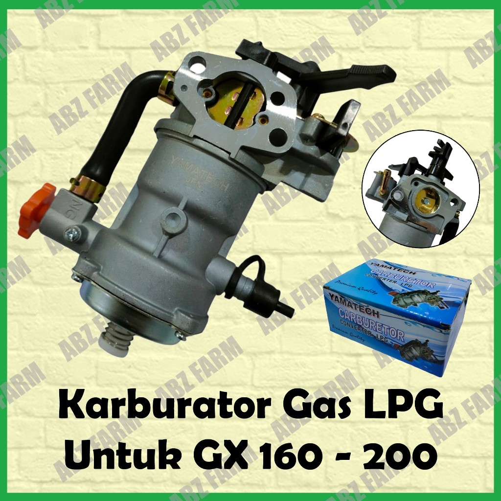 LEMUSHOP Carburetor Converter LPG karburator / karbu gas LPG GX 160 - GX 200