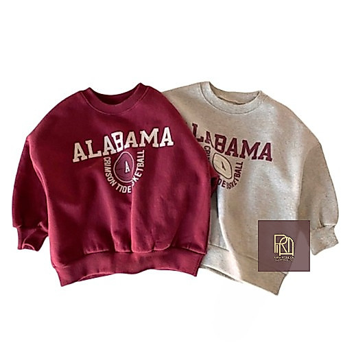 Hoodie Sweater Sablon ALABAMA Jaket Anak Laki Laki Perempuan Kualitas Premium Fleece 280 Gramasi
