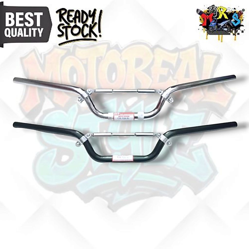 Stang Stir Setir Fatbar Cbr Crom Set Stabilizer Chrome Crom GI, Cb, Mp, Tiger, King