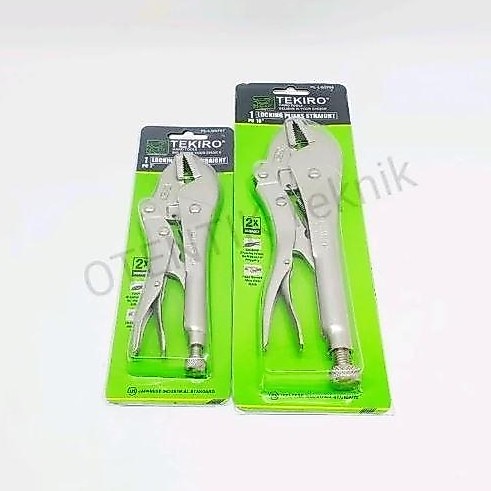 TEKIRO TANG BUAYA 7'' LURUS - TANG JEPIT MULUT RATA 7" - TANG CAPIT RAPAT 7 INCHI - LOCKING VICE