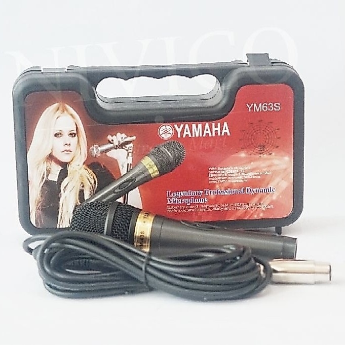 Yamaha Microphone Profesional Dinamis YM63S - Mikrofon kabel berkualitas untuk kegiatan yang membutuhkan pengeras suara dengan performa terbaik