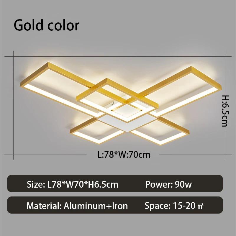 Lampu Plafon LED Modern Baru untuk ruang tamu, kamar tidur, dekorasi rumah, Lampu Plafon yang dapat 