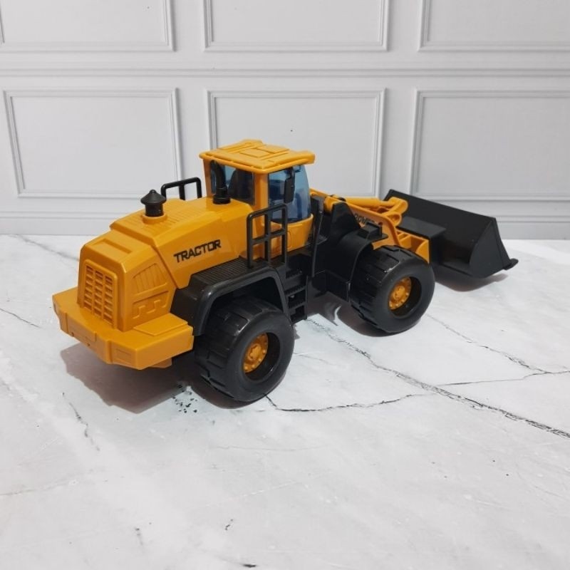 READY Mainan Diecast Traktor Konstruksi - Mainan Traktor Buldozer     Berkualitas