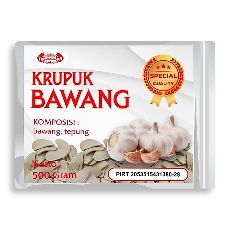 DUA PUTRA TANJUNG | KRUPUK BAWANG PUTIH MENTAH
