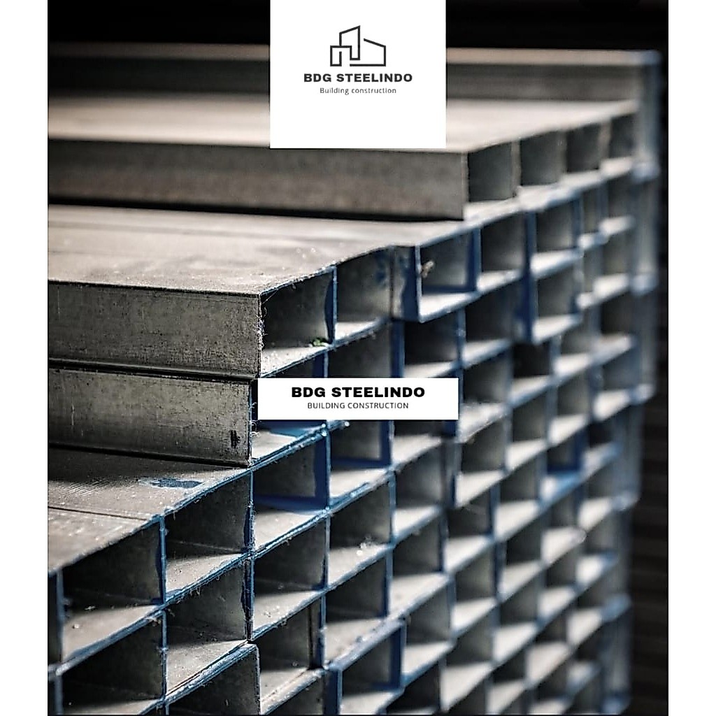 Holo Galvanis 4x6 (35x55) / Besi hollow 4 x 6 / Hollo Rangka Atap Kanopi Stall Stal