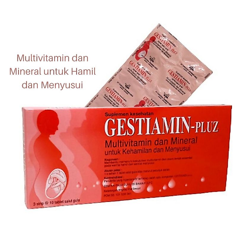 Gestiamin -Pluz 1 Strip 10 tablet - Gestiamin Pluz - Gestiamin Plus
