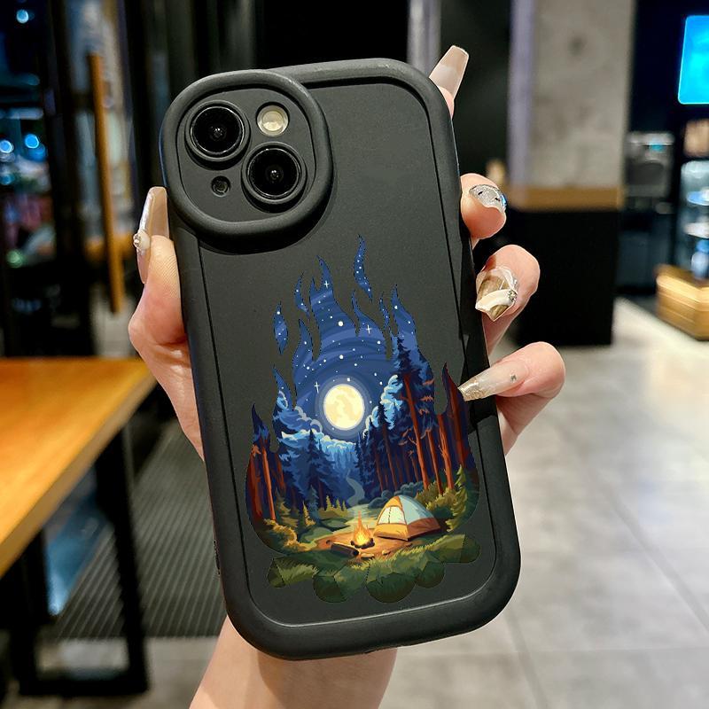 Case Hp For Iphone 11 13 Pro Max 12 15 7 Plus8 Plus X XS XR Soft TPU Camera Protection Unik Api Casi