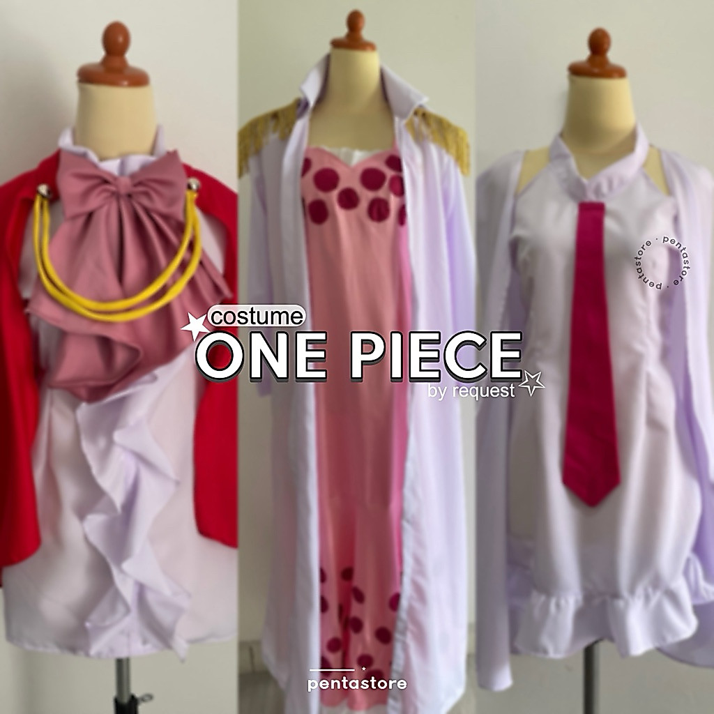 One Piece Character Cosplay Costume Boa Hancock Koala Vivi Pudding Kostum Anime