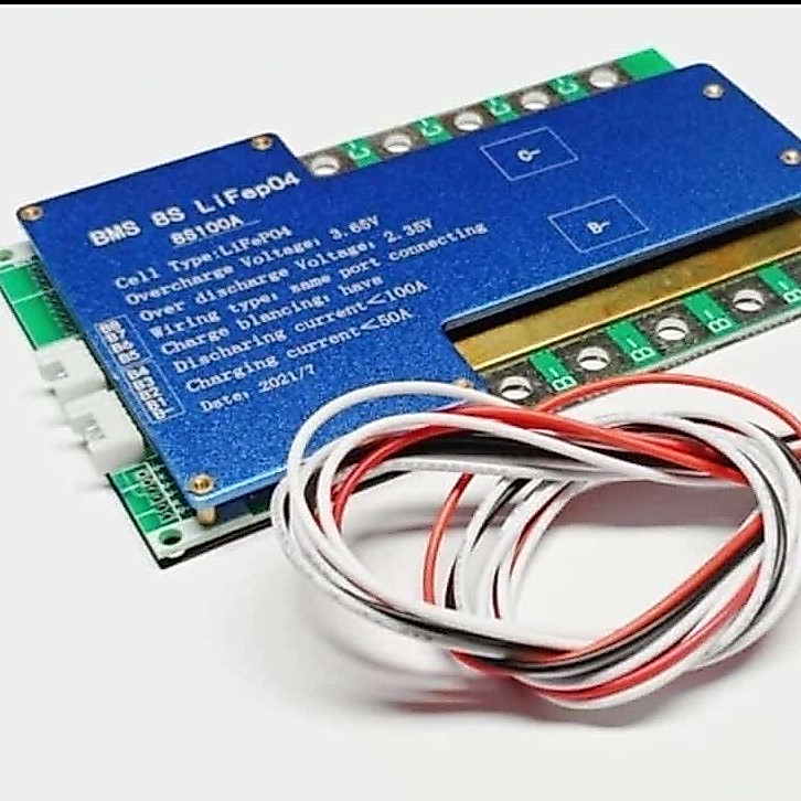 BMS Lithium Lifepo4 24V 8S 100A High Performance