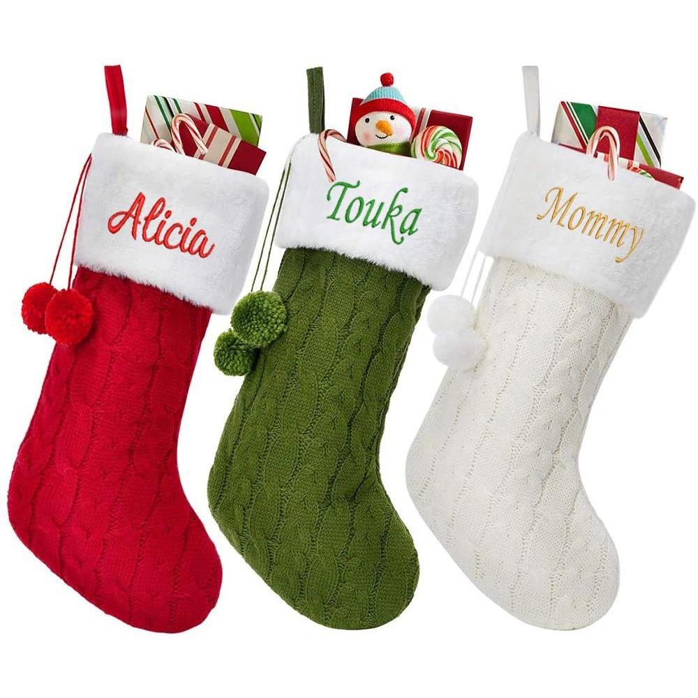 Cable Knit Personalized ristmas Stockings Custom ristmas Stockings Embroidered Monogrammed ristmas S