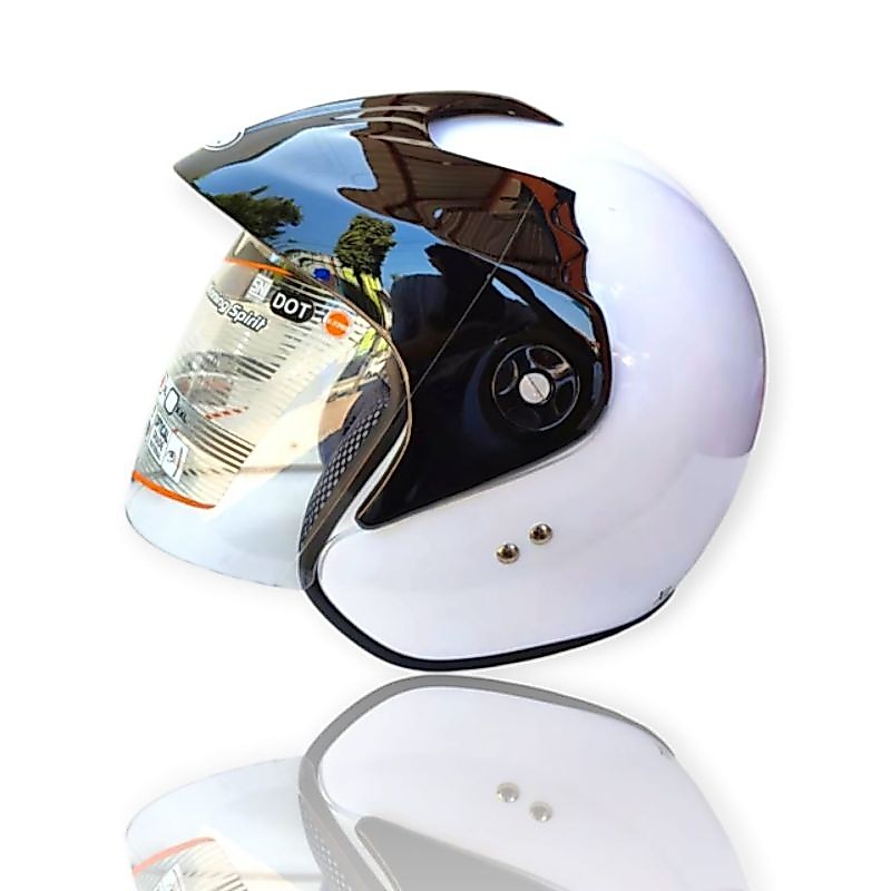HELM INK BATMAN MALANGAN CLASSIC CX390 SNI_HELM INK KLASIK PUTIH