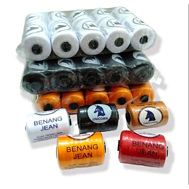 (Bijian) Benang Jeans  Unicorn 500Y/ Benang Jean Kuat