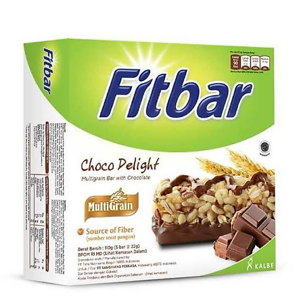 FITBAR MULTIGRAIN CHOCO DELIGHT [ 1 PCS @20G] | FITBAR SNACK SEHAT | SNACK DIET | FITBAR CEREAL